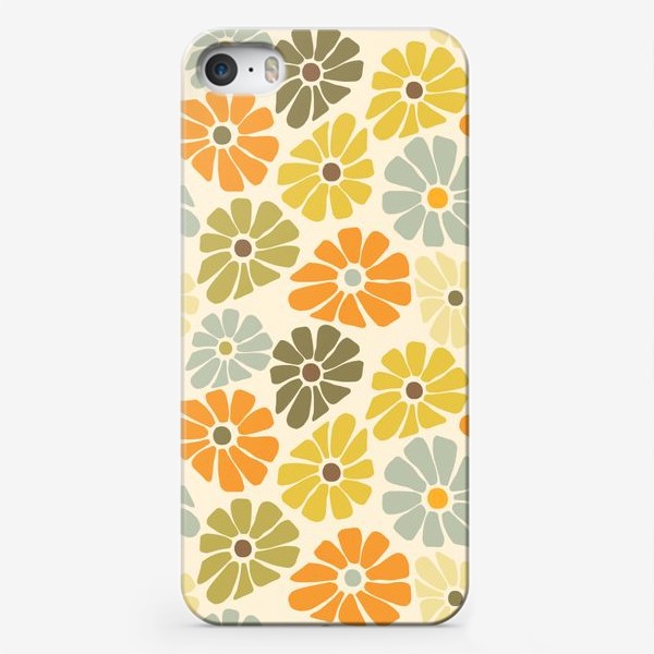 Чехол iPhone «Цветы в стиле ретро.»
