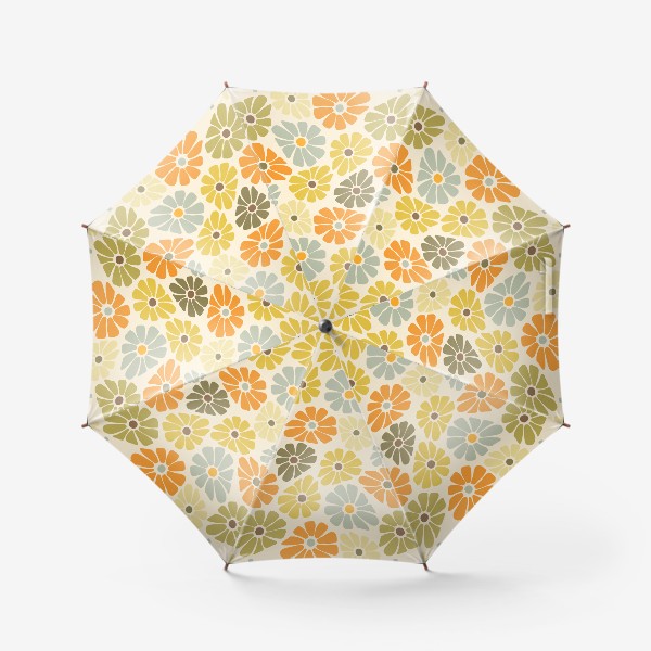 Зонт &laquo;Цветы в стиле ретро.&raquo;