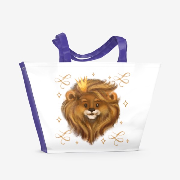 Пляжная сумка «Лев, просто Лев »