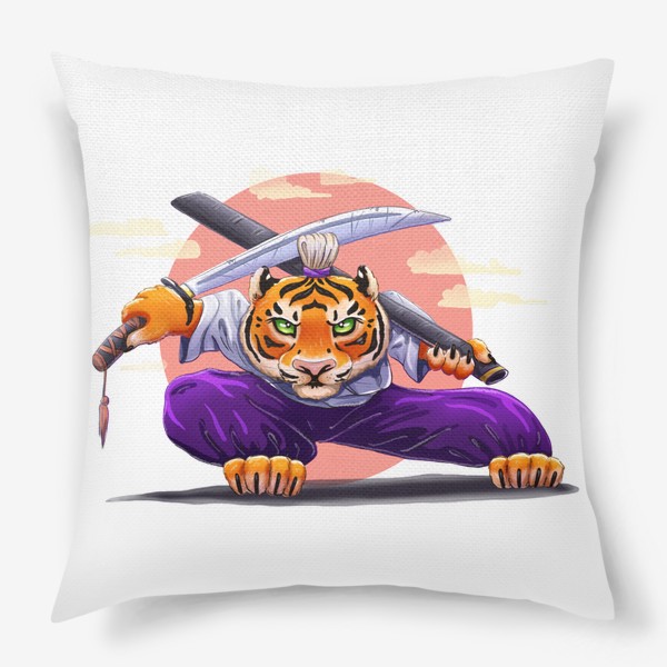 Подушка «Тигр-самурай»