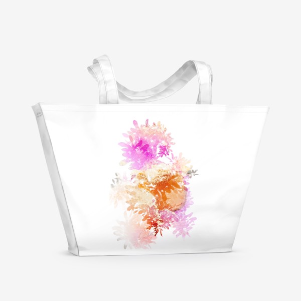 Пляжная сумка &laquo;Абстрактные цветы&raquo;