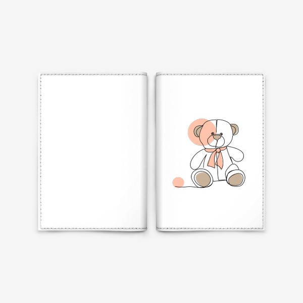 Обложка для паспорта &laquo;Медвежонок&raquo;