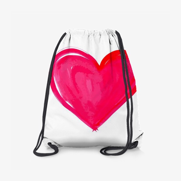 Рюкзак «Сердце, акварель, вектор»