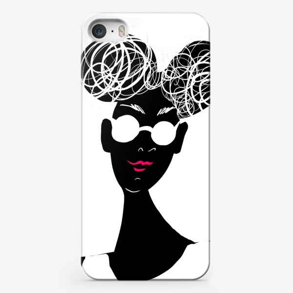 Чехол iPhone «Чёрная девчонка»