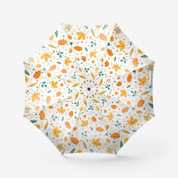 Зонт «Паттерн с осенними листьями»