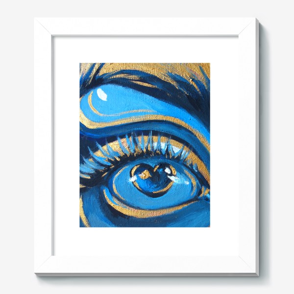 Картина «Смотри сердцем. Глаз синий с золотым»