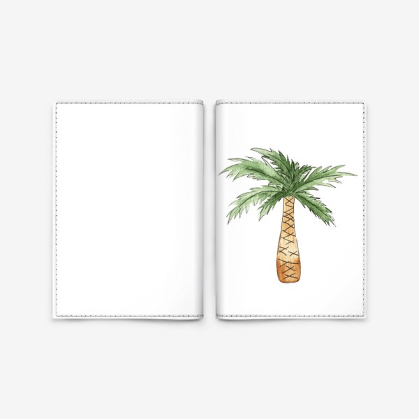 Обложка для паспорта &laquo;пальма скетч&raquo;