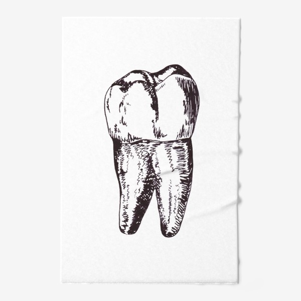 Полотенце «Зуб рисунок»