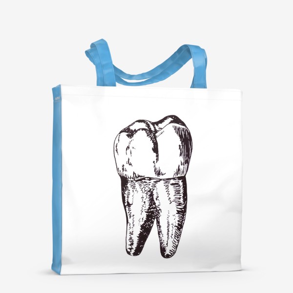 Сумка-шоппер «Зуб рисунок»