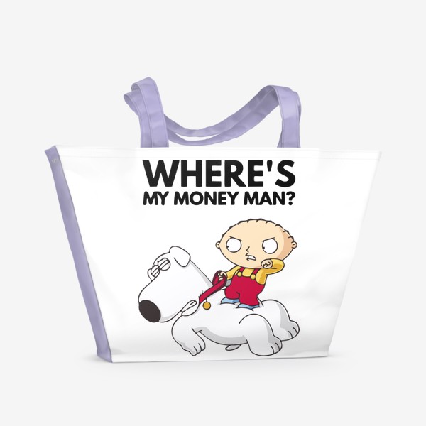 Пляжная сумка «Гриффины - где мои деньги»