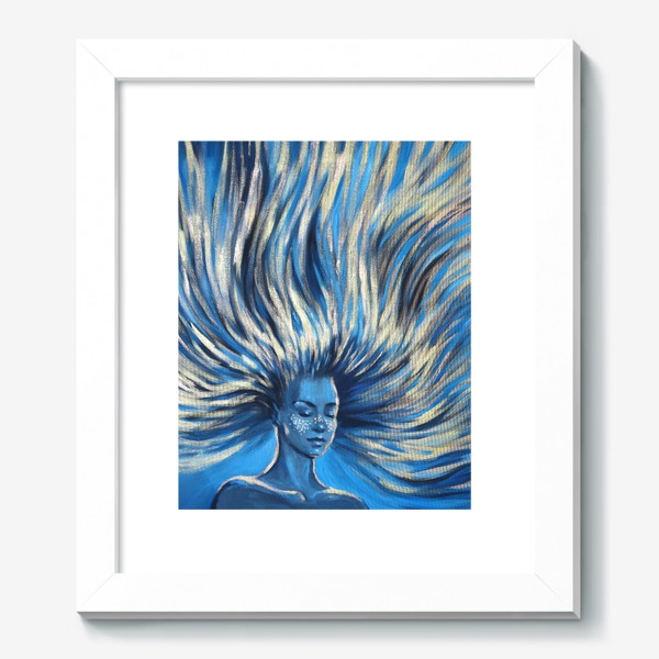 Картина «девушка с золотыми волосами»