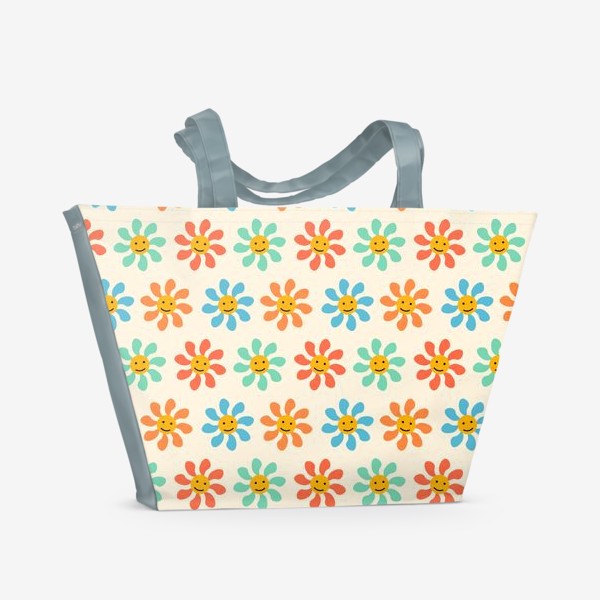 Пляжная сумка &laquo;Развесёлые цветочки&raquo;