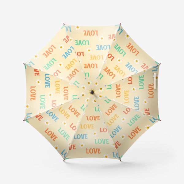 Зонт «Любовь и ромашки»