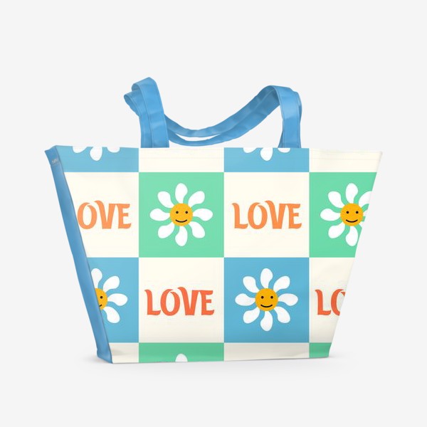 Пляжная сумка «Ромашки с любовью»