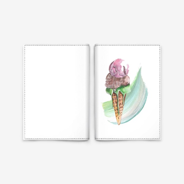 Обложка для паспорта «мороженное»