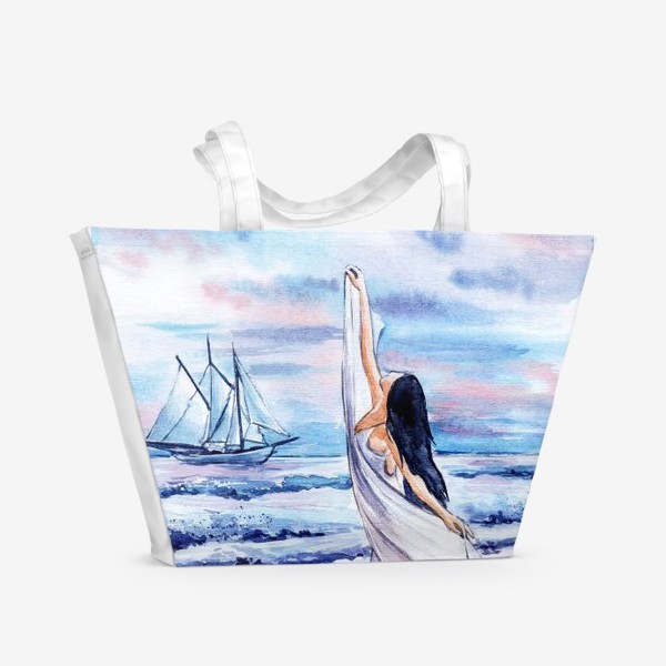 Пляжная сумка «танец с морским бризом»