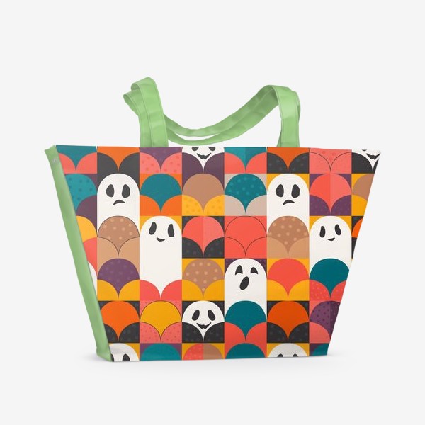 Пляжная сумка «Яркий Хэллоуин - Привидения»