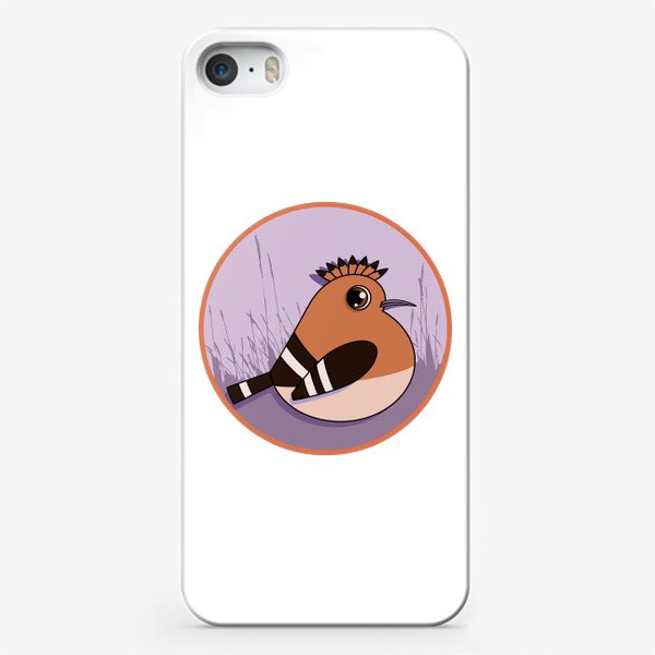 Чехол iPhone «Птица с ирокезом Удод»