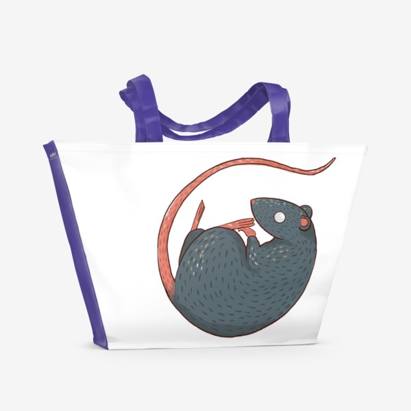 Пляжная сумка «Сонный крыс »