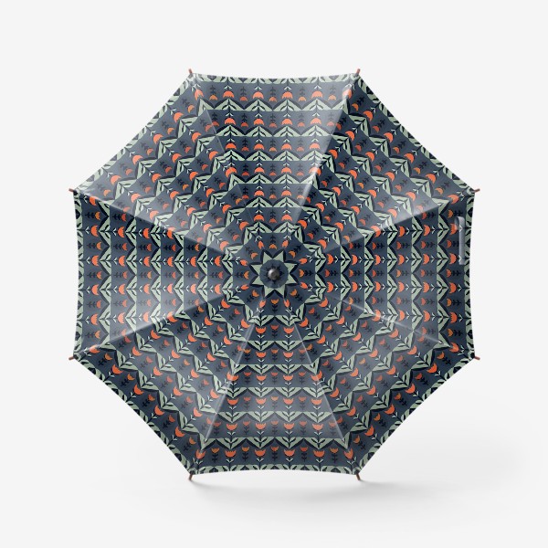 Зонт «Флористический принт - Геометричный»