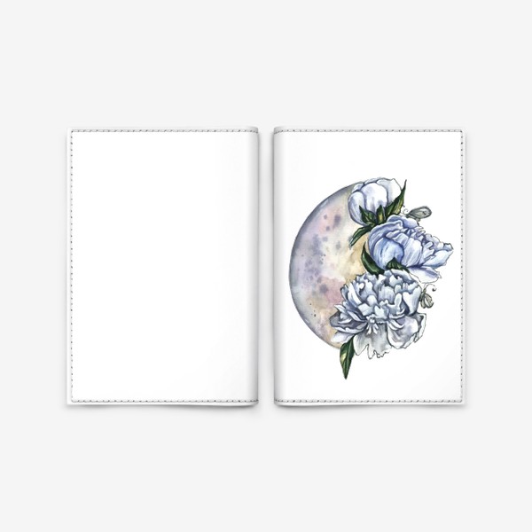 Обложка для паспорта «Лунные цветы»