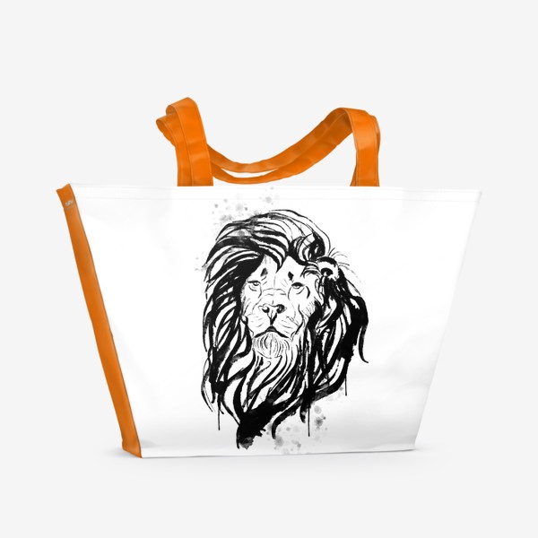 Пляжная сумка «Портрет Льва»
