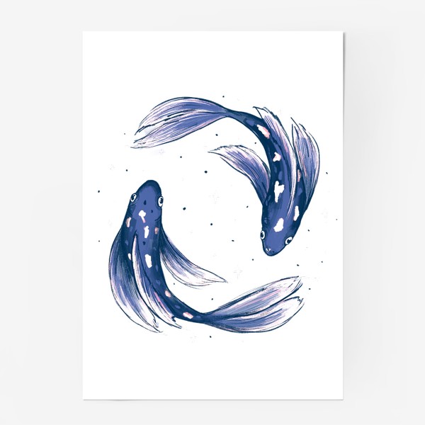 Постер «Космические рыбки»