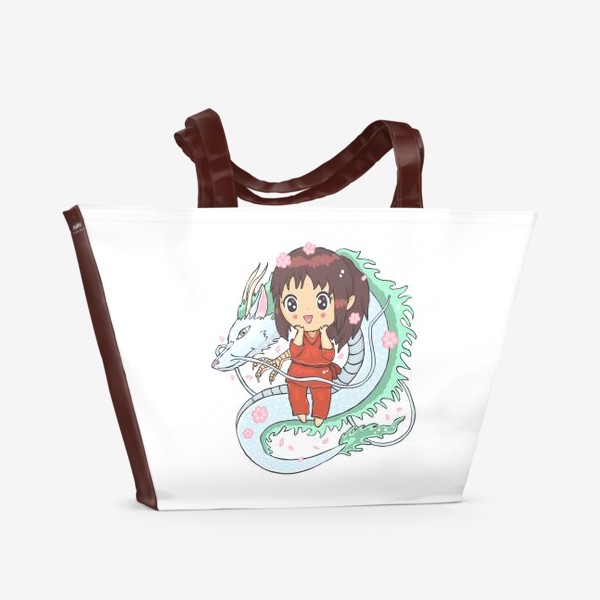Пляжная сумка «Тихиро и Хаку. Унесенные призраками.»