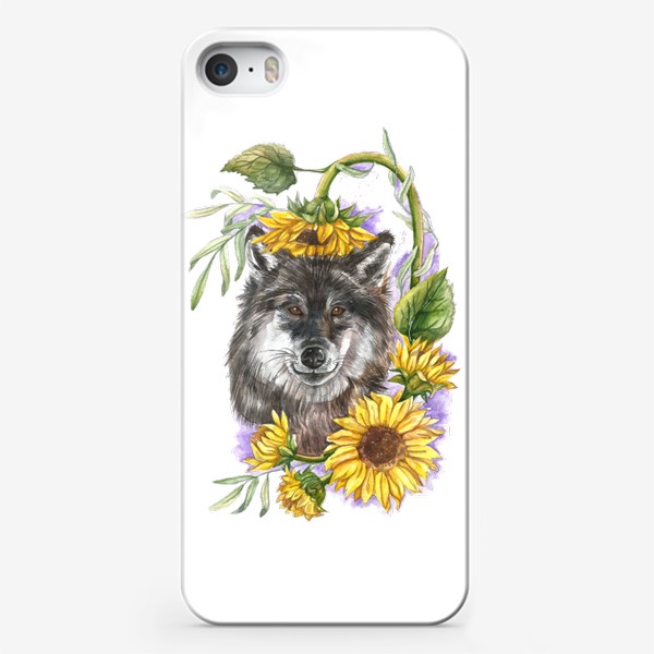 Чехол iPhone «Солнечный волк»