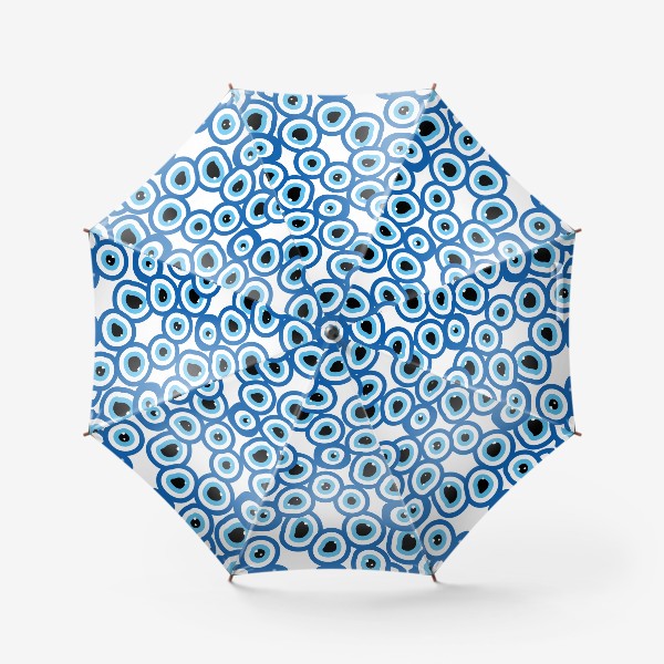 Зонт «Назар бончук, турецкий символ от сглаза "злой глаз", паттерн»