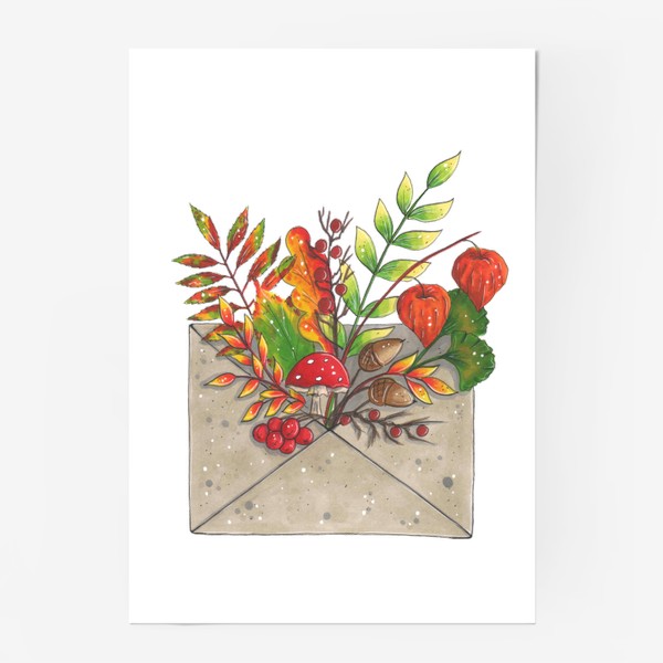 Постер «Осенний конверт»