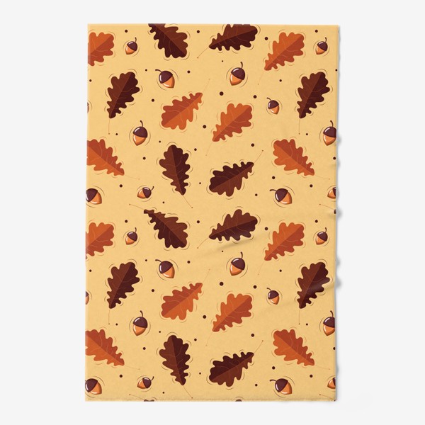Полотенце «Осень, желуди, листья»