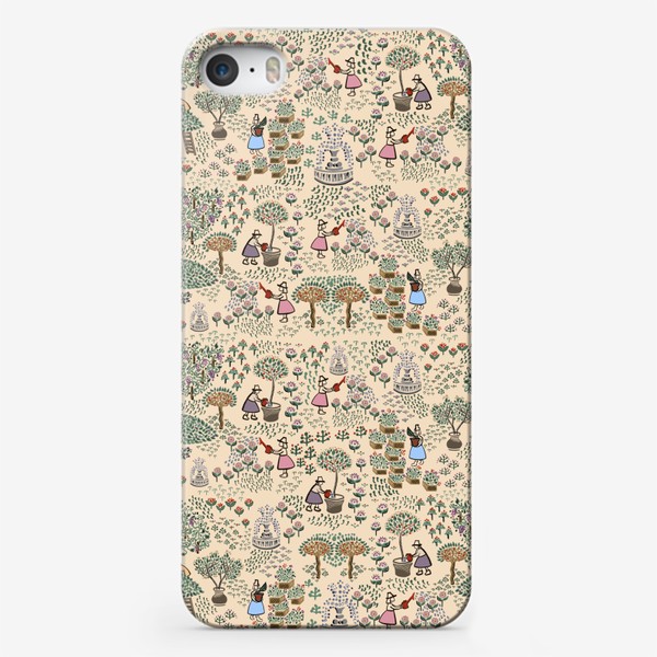 Чехол iPhone «Цветочный сад крупный»