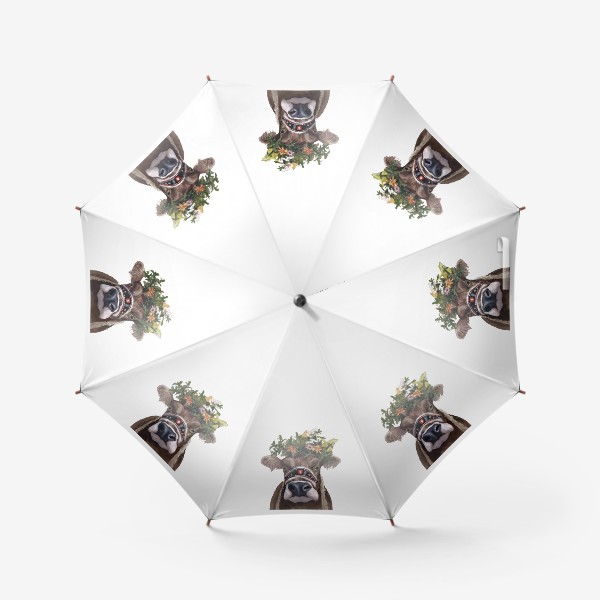 Зонт «нарядная швейцарская корова портрет»