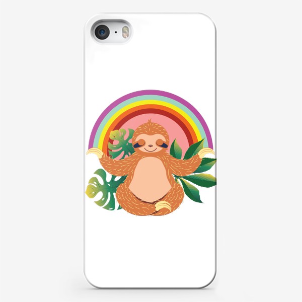 Чехол iPhone «Медитирующий ленивец»