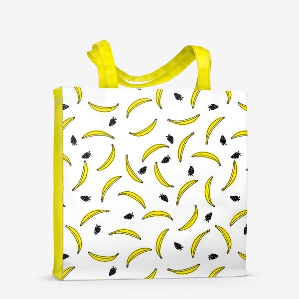 Сумка-шоппер «Бананы с клубничками»