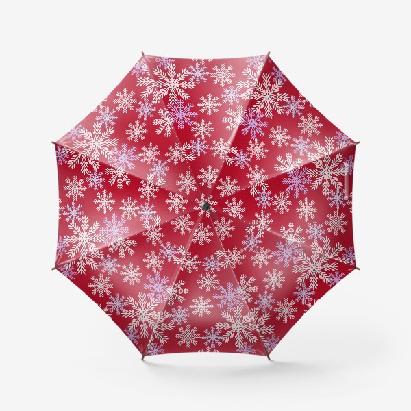 Зонт «Рождественские снежинки»