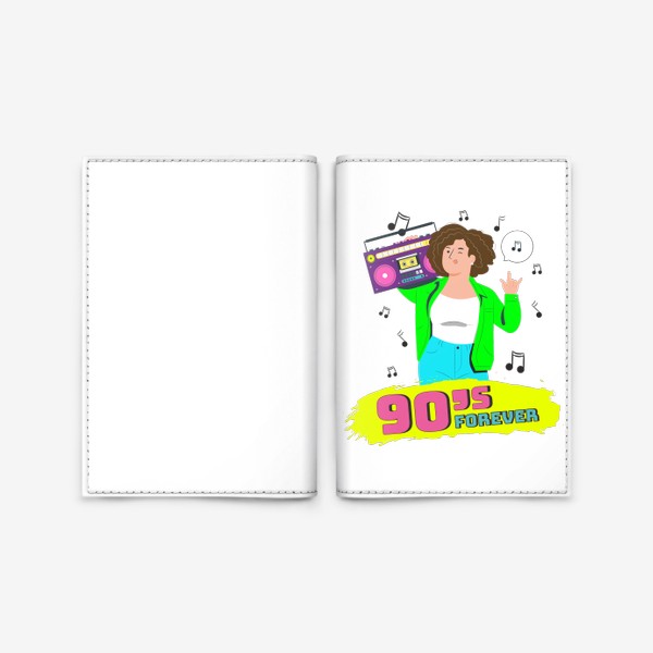 Обложка для паспорта «90е навсегда»