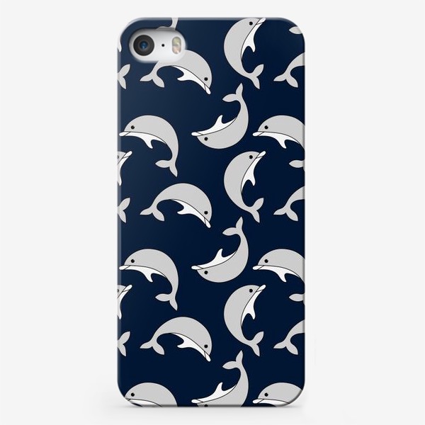 Чехол iPhone «Веселые дельфины»