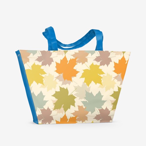Пляжная сумка &laquo;Осенние кленовые листья.&raquo;