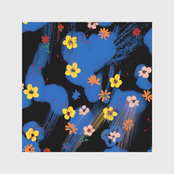 Скатерть «Летний паттерн с мелкими цветочками»