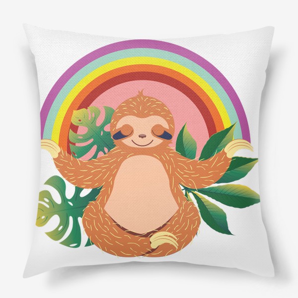 Подушка «Медитирующий ленивец»