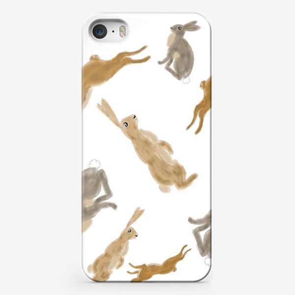 Чехол iPhone «Символ нового года заяц и кролик »