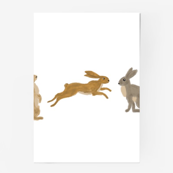 Постер «Заяц кролик »
