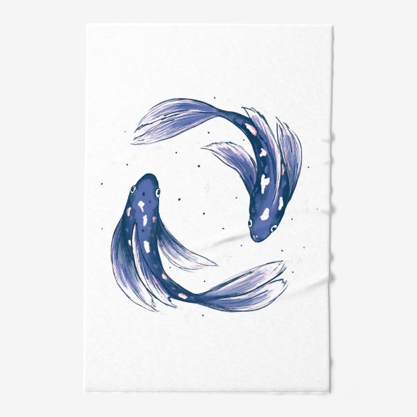 Полотенце «Космические рыбки»