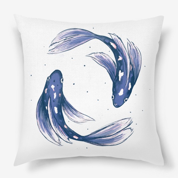 Подушка «Космические рыбки»