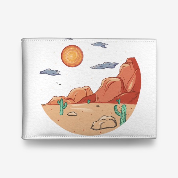 Кошелек «Пустыня с гипнотическим солнцем»