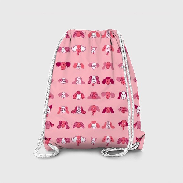 Рюкзак «Смешные собачки, розовый»