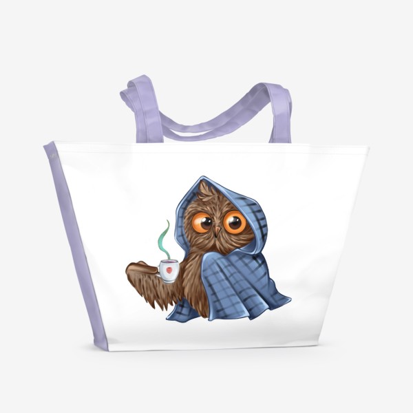Пляжная сумка «Уютная сова»