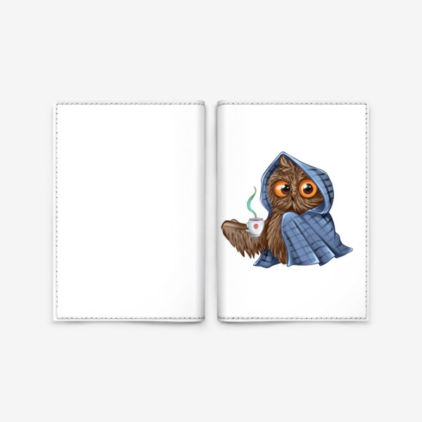 Обложка для паспорта «Уютная сова»